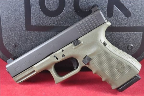 Glock 23 Gen 4 Battlefield Green