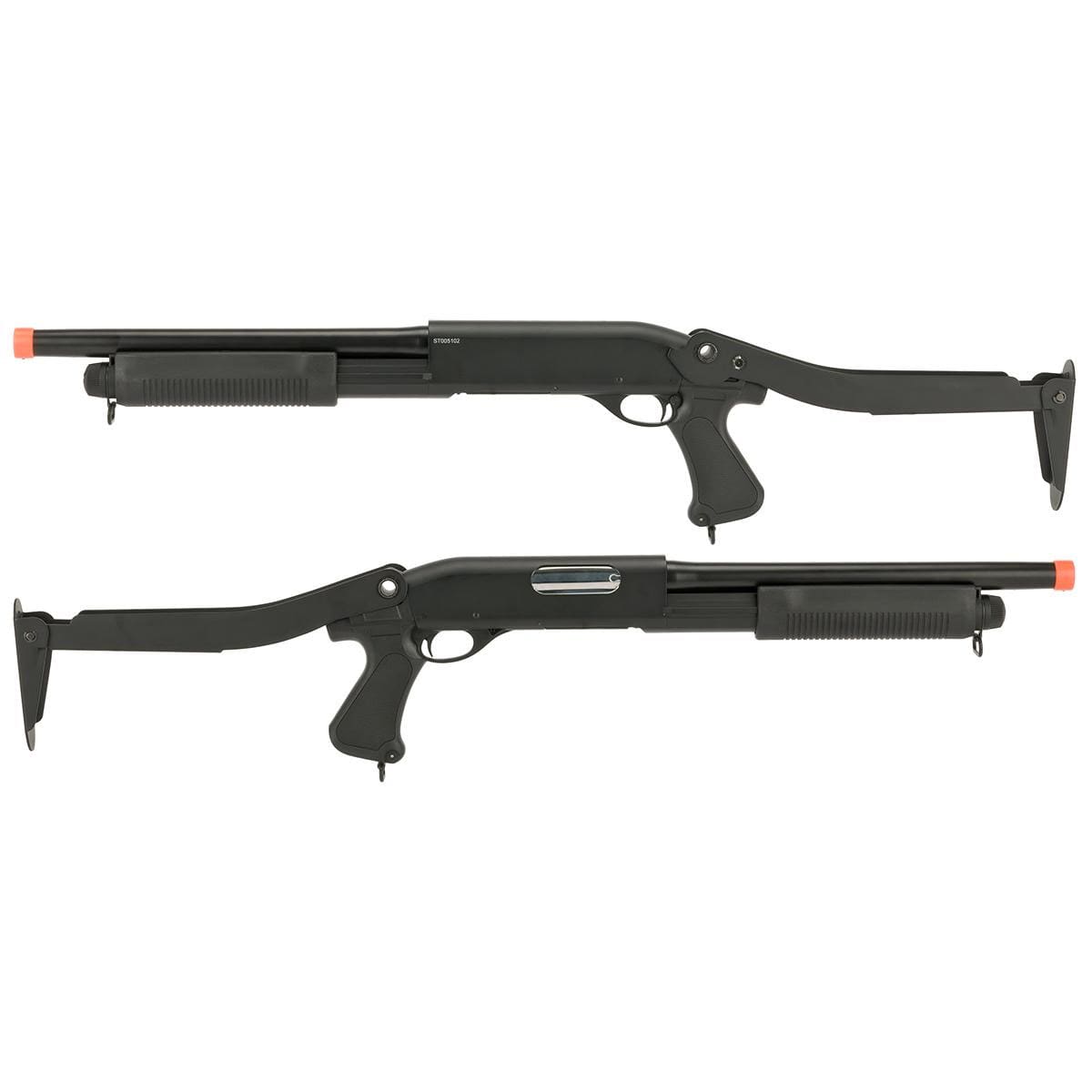 CYMA Standard Full Metal M870 3-Round Burst Multi-Shot Shell Loading Airsoft Shotgun