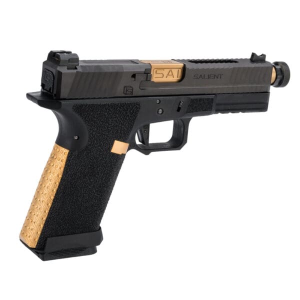 EMG Salient Arms International BLU w/ G&P Steel Slide and Gold Barrel