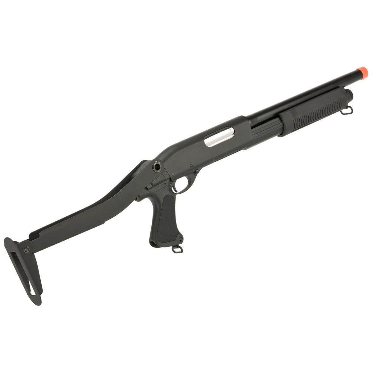 CYMA Standard Full Metal M870 3-Round Burst Multi-Shot Shell Loading Airsoft Shotgun
