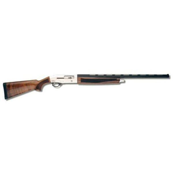 TriStar Viper Silver Semi Auto Shotgun 12 Gauge 28" Barrel 3" Chamber 5 Rounds Walnut Stock Silver Receiver Blued Barrel