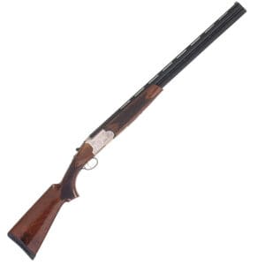 TriStar Setter S/T Over/Under Shotgun 12 Gauge 28" Vent Rib Barrels 2 Rounds 3" Chambers Silver Receiver Gloss Wood Stock Fiber Optic Sight Black 30129