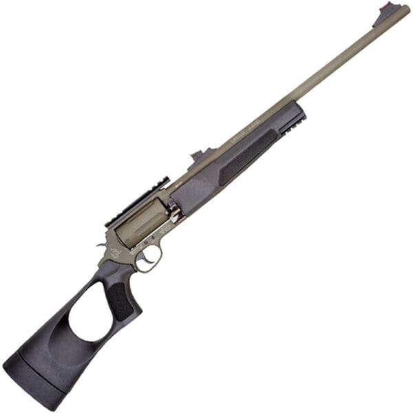 Rossi Circuit Judge .45 LC/.410 Bore DA/SA Revolver Rifle/Shotgun 18.5" Barrel 5 Rounds Scope Base Synthetic Tuffy Thumbhole Stock OD Green Cerakote Finish