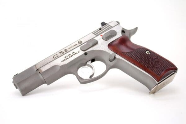 CZ 75 B 9mm Pistol with High Polished Stainless Finish - Image 2