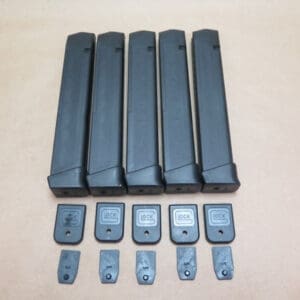 Glock Factory 31 Rd Mags Made in Austria W/2 Rd Extensions