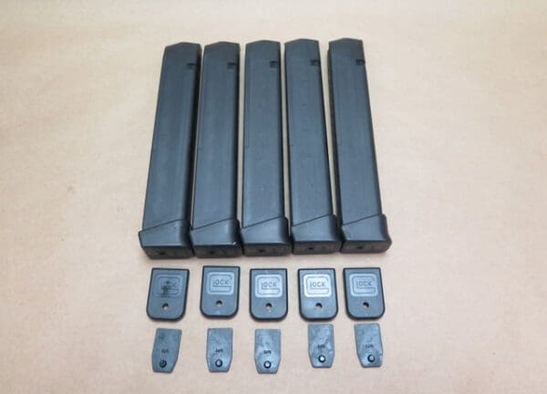 Glock Factory 31 Rd Mags Made in Austria W/2 Rd Extensions
