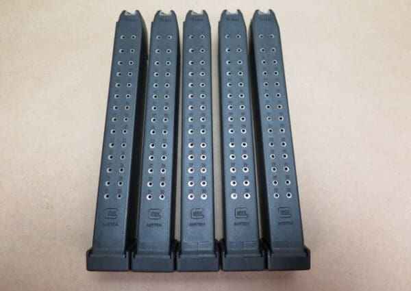 Glock Factory 31 Rd Mags Made in Austria W/2 Rd Extensions - Image 2