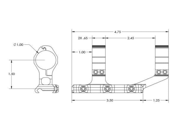 Aero Precision Extended Ultralight AR-15 Scope Mount - Image 8
