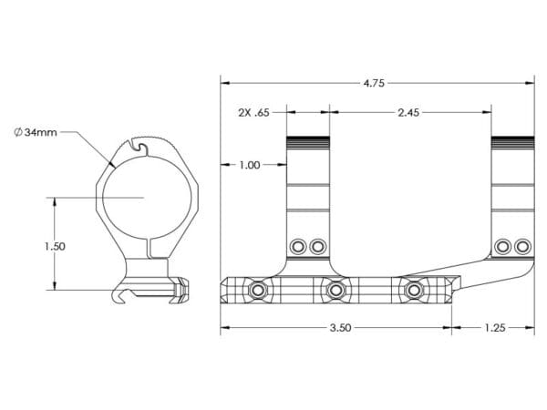 Aero Precision Extended Ultralight AR-15 Scope Mount - Image 13