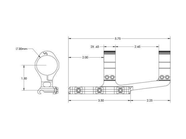 Aero Precision Ultralight SPR AR-15 Scope Mount - Image 5