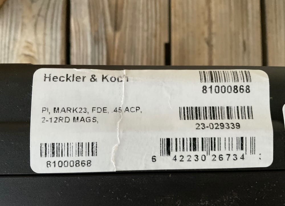 HK MARK 23 Limited Run FDE Frame - Image 2